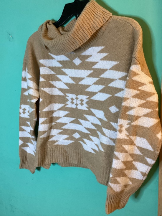 Adrienne Vittadini Sweaters - Adrienne Vittadini Geometric Cowl Neck Sweater size XL NWT